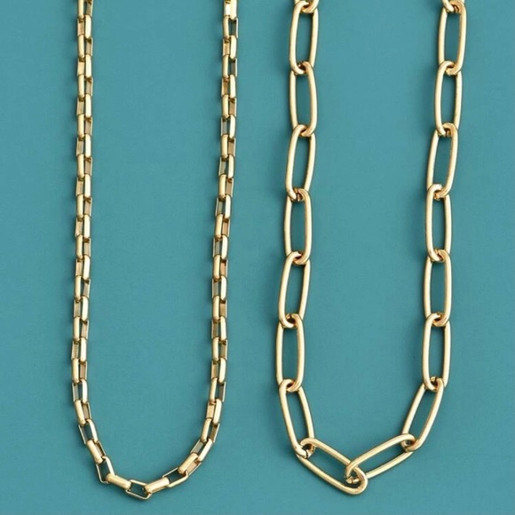 π2/$30 New Set of 2 Link Necklaces - Picture 3 of 4